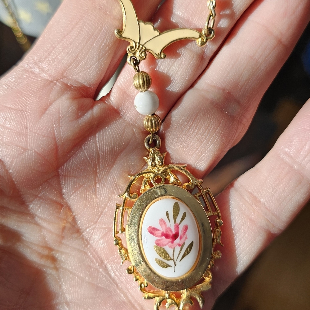 Vintage Rare ART Arthur Pepper Victorian Style Locket Layered Chain 30” Necklace - Picture 2 of 7